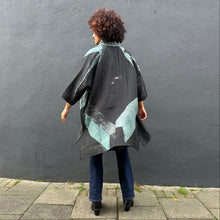 Load image into Gallery viewer, Oversized Quilted Shibori Silk Coat
