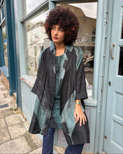 Load image into Gallery viewer, Oversized Quilted Shibori Silk Coat
