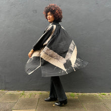 Load image into Gallery viewer, Oversized Quilted Shibori Silk Coat
