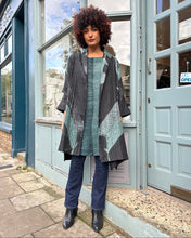 Load image into Gallery viewer, Oversized Quilted Shibori Silk Coat
