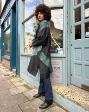 Load image into Gallery viewer, Oversized Quilted Shibori Silk Coat
