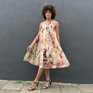 Printed Silk Chiffon Dress