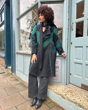 Load image into Gallery viewer, Open Shibori Wool Coat with Front Pockets
