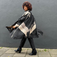 Load image into Gallery viewer, Oversized Quilted Shibori Silk Coat
