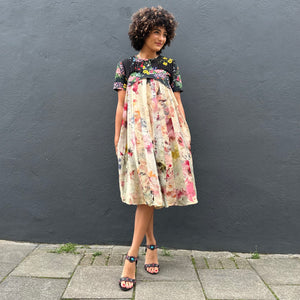 Printed Silk Chiffon Dress