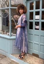 Load image into Gallery viewer, Cotton Silk Shibori Coat Dress
